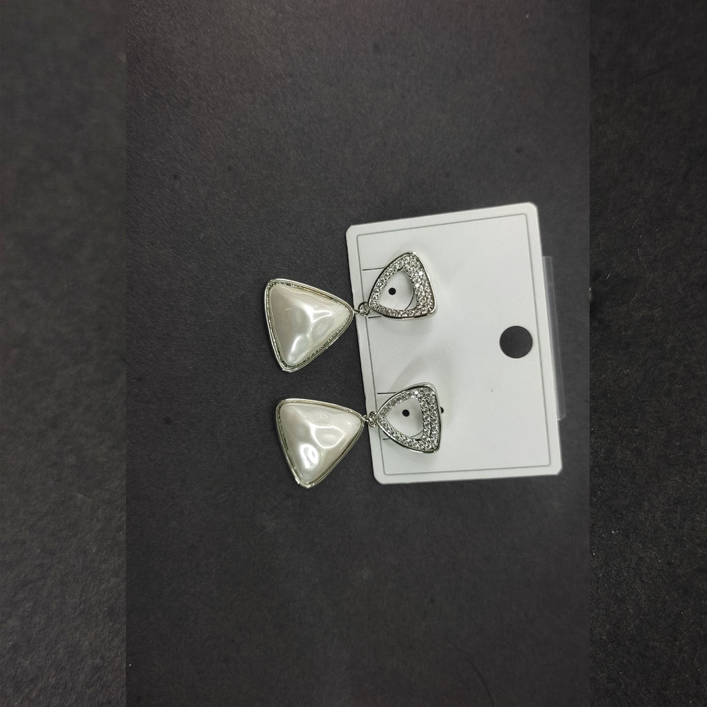 Enchanted Bloom Pearl Drop Earrings