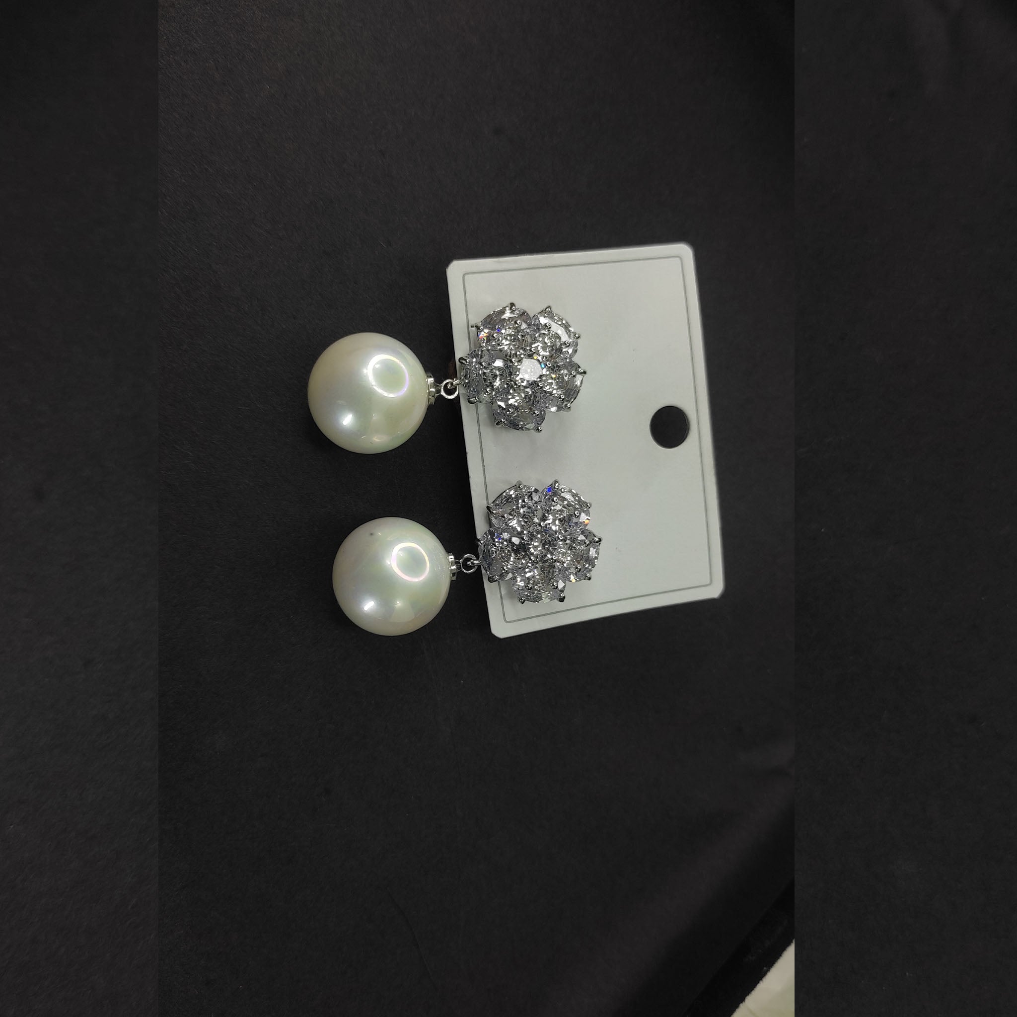 Enchanted Bloom Pearl Drop Earrings