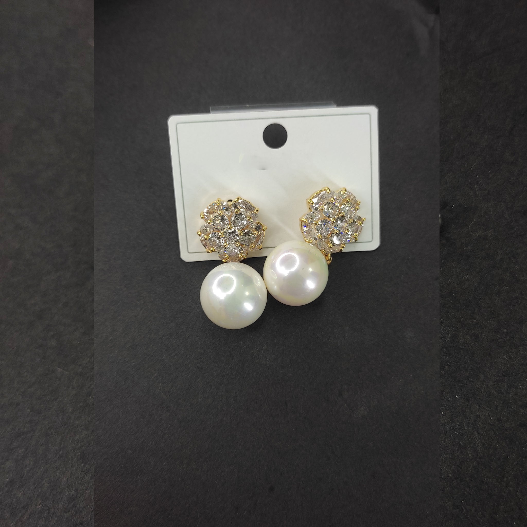 Enchanted Bloom Pearl Drop Earrings