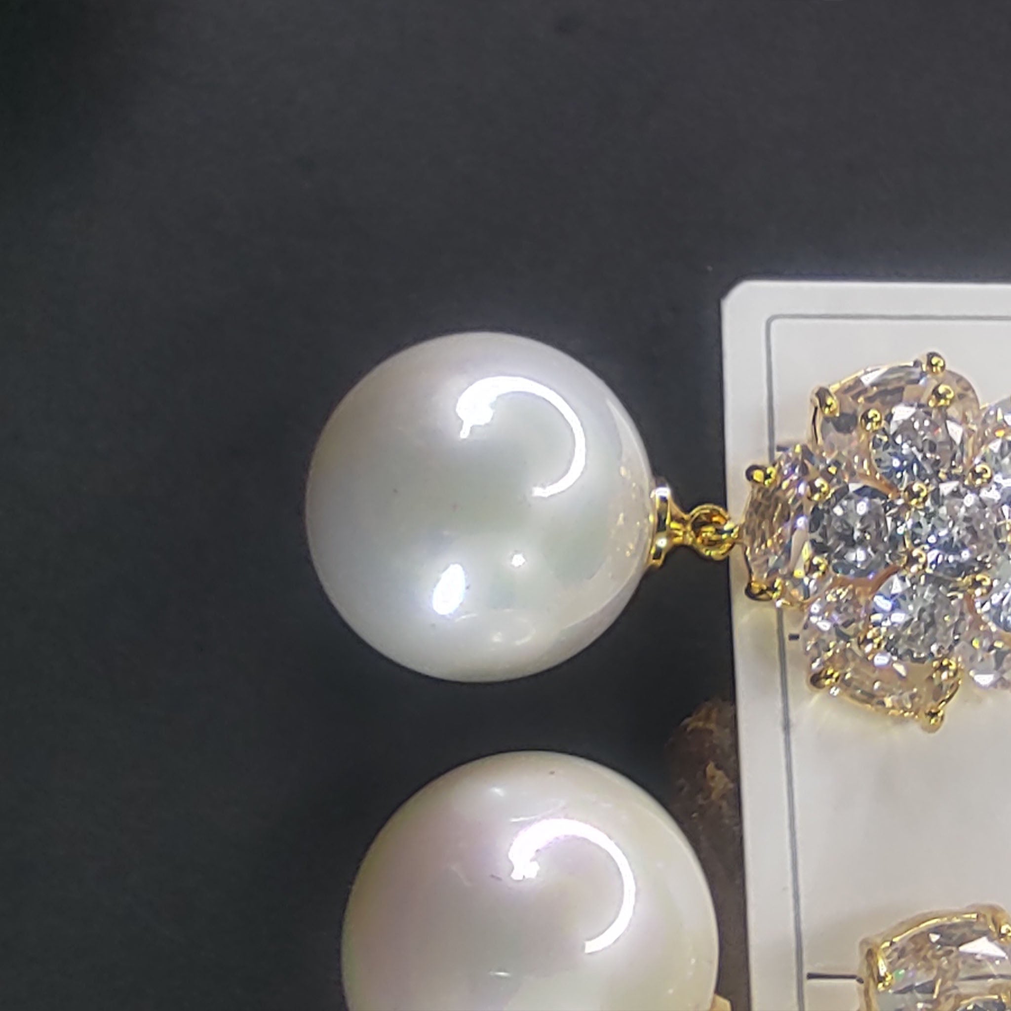 Enchanted Bloom Pearl Drop Earrings