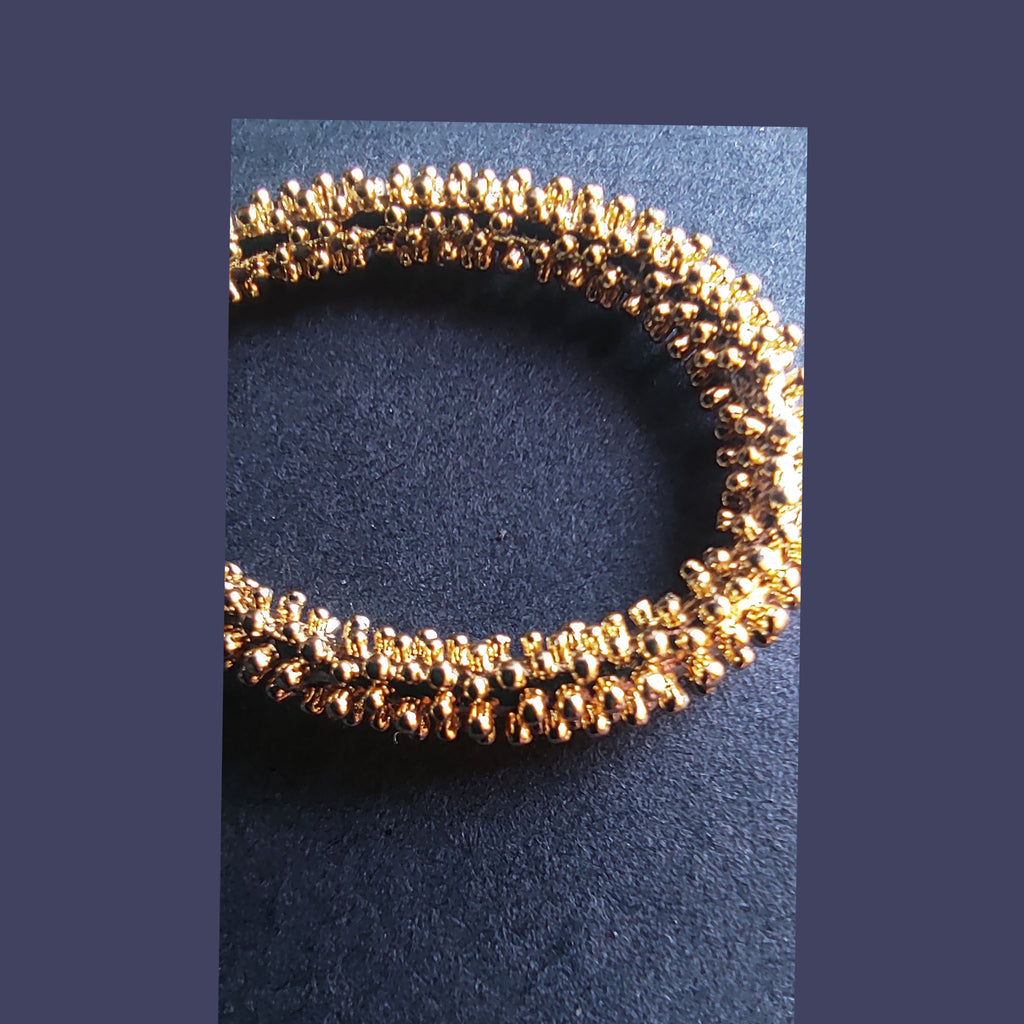 Stardust Textured Gold Crescent Hoops