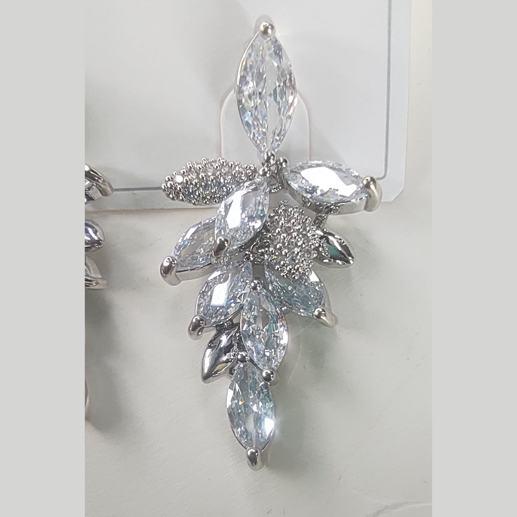 The Marquise Crystal Foliage Drop Earrings