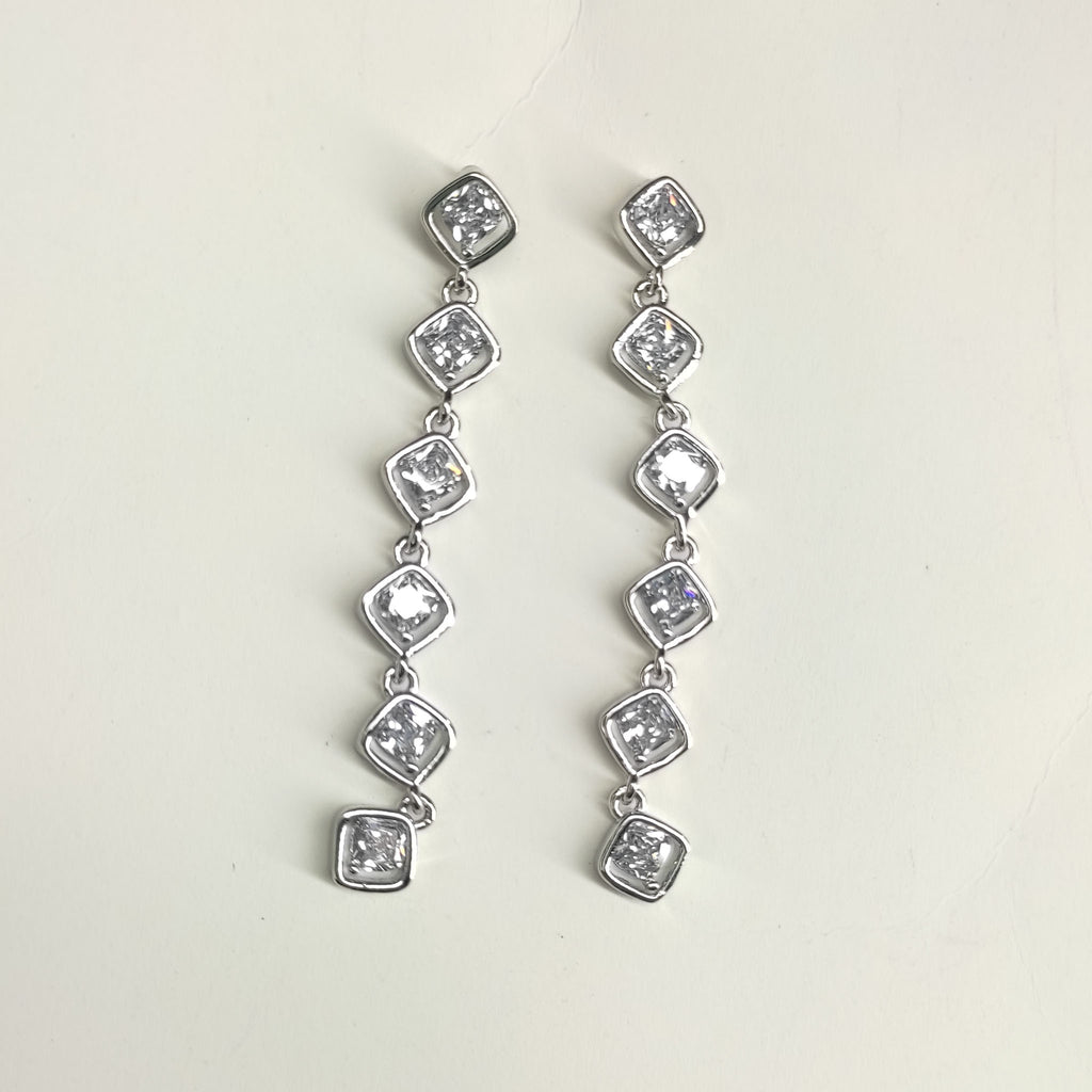 The Prism Linear Earring in Sterling Silver