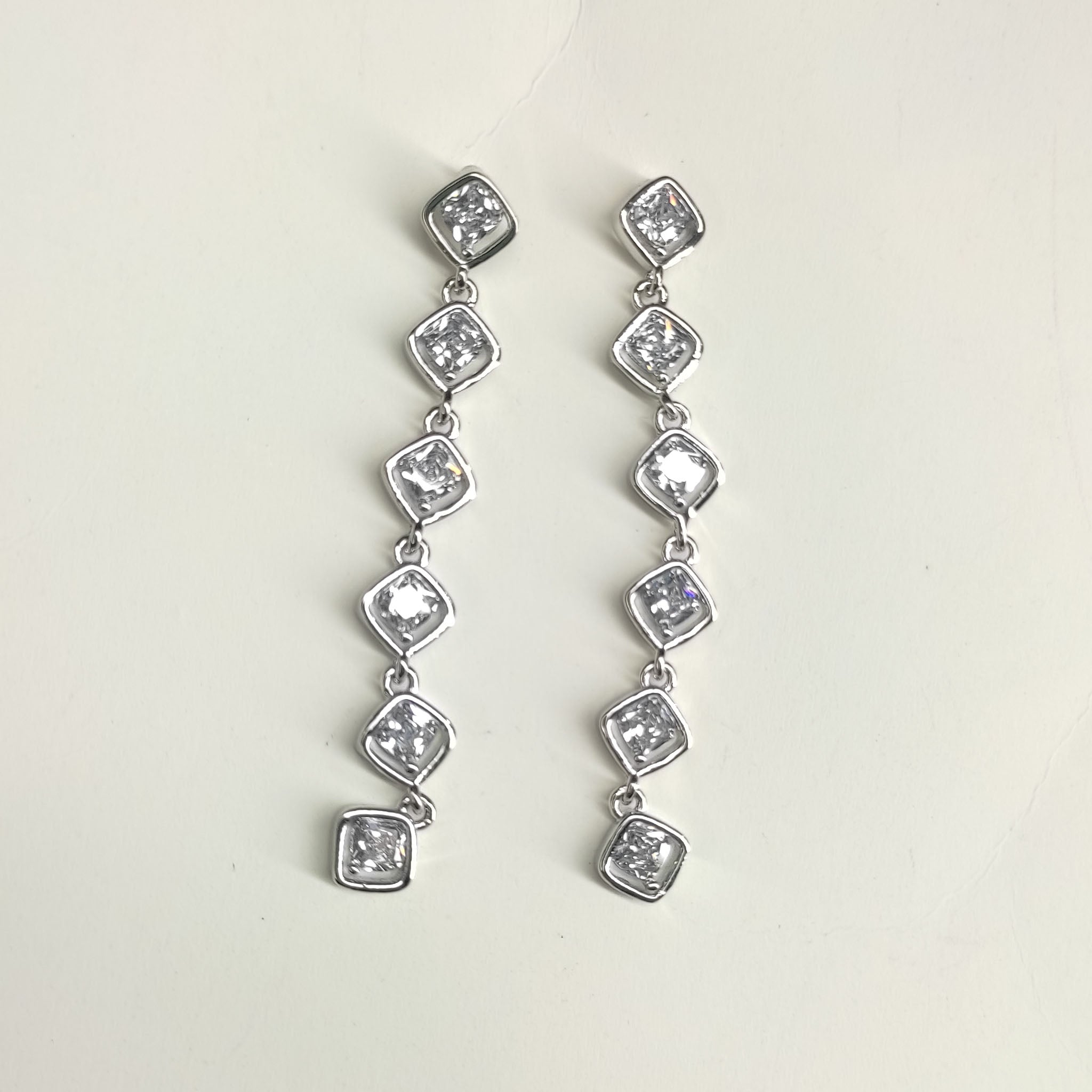 The Prism Linear Earring in Sterling Silver