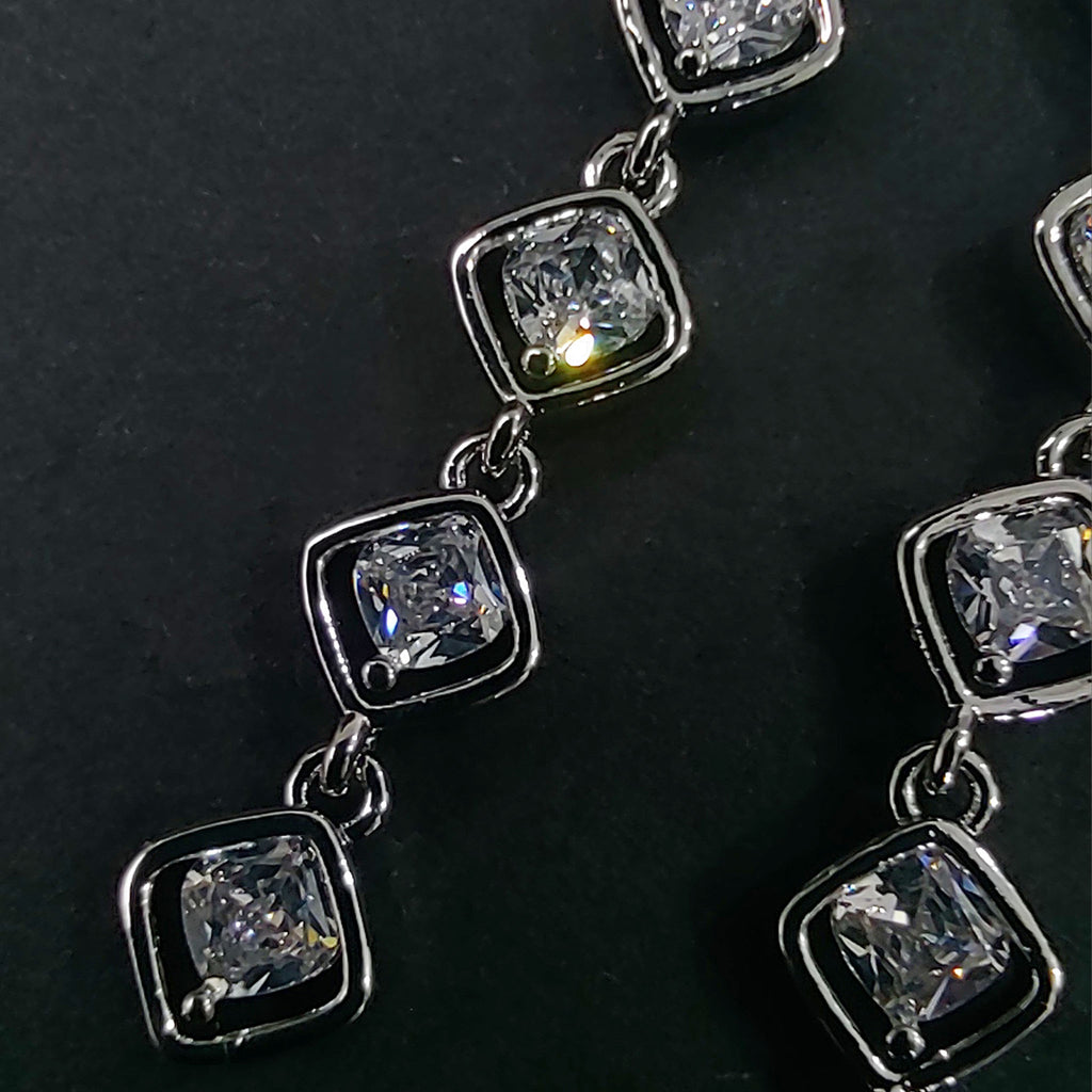 The Prism Linear Earring in Sterling Silver