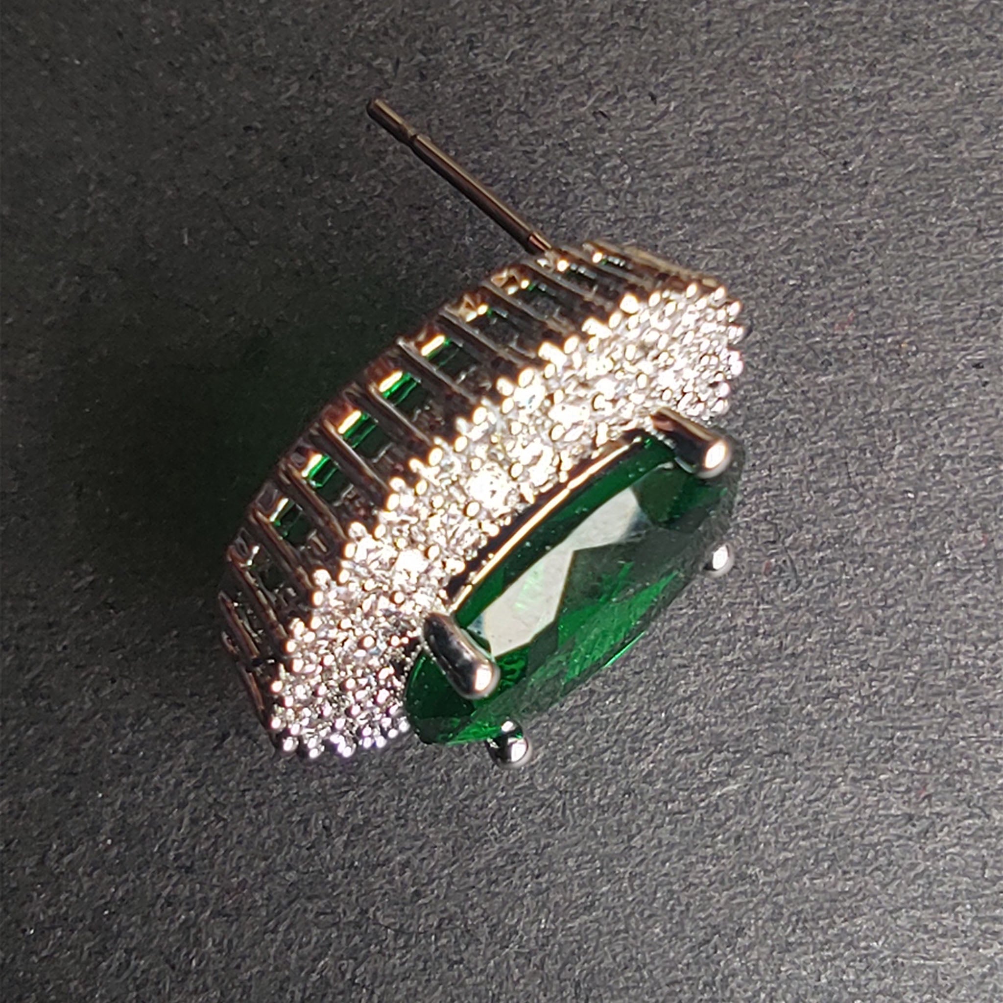 The Prism Silver Cascade (Linear Earrings)